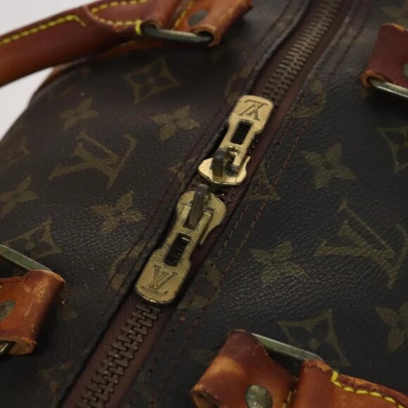 LOUIS VUITTON Monogram Keepall Bandouliere 55 Boston Bag - Picture 12 of 16